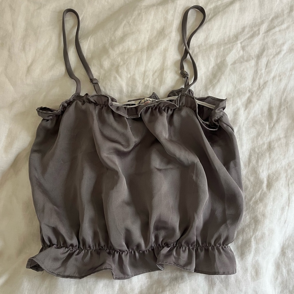 Elegant Gray Women's Top